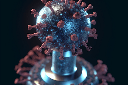 冠状病毒宏3d抽象概念图图片