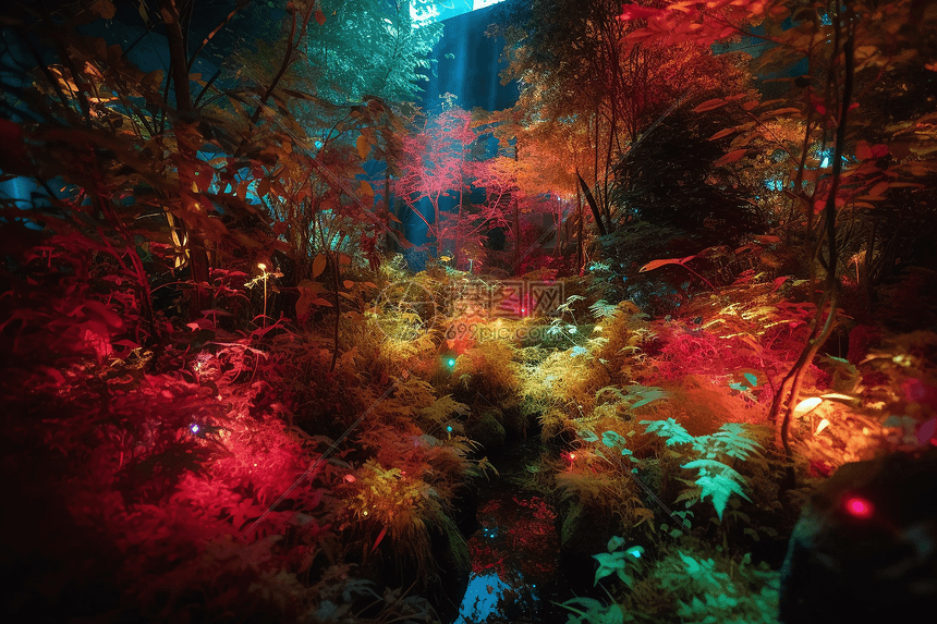 硅丛林中的二极管花园图片