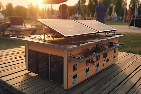 太阳能移动充电站图片