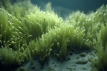 海底的藻类图片