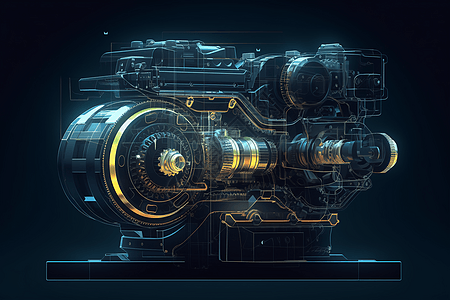 金属发动机图片