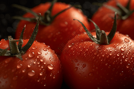多汁的西红柿背景图片