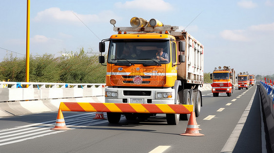 抢修道路汽车图图片