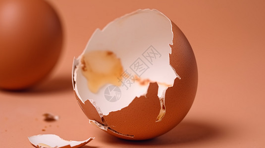 破碎的鸡蛋壳图片