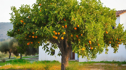 一棵橘子树图片图片