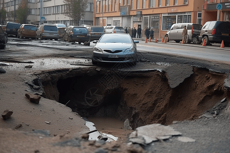 吞噬汽车的道路图片