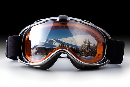 创意滑雪护目镜背景图片
