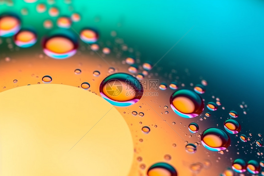 抽象的彩色气泡图片