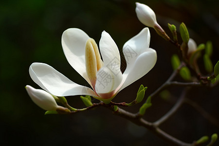 春天里的木兰花图片