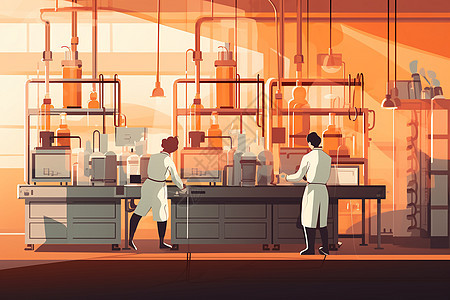 实验室内的化学科学家图片