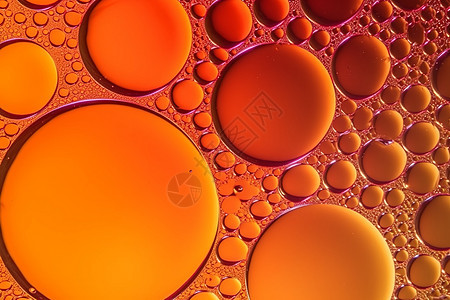 各种抽象的橙色气泡图片