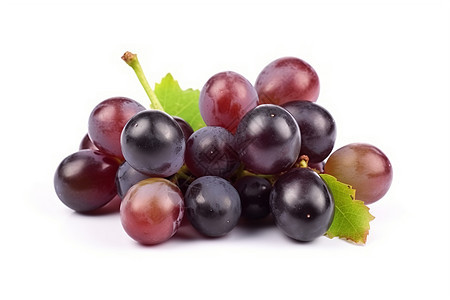 新鲜健康的水果葡萄背景图片