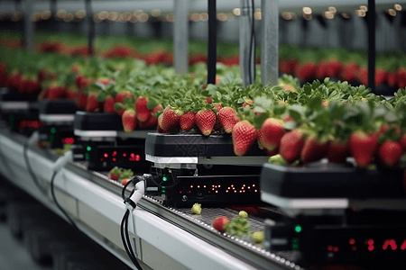 新鲜的草莓背景图片