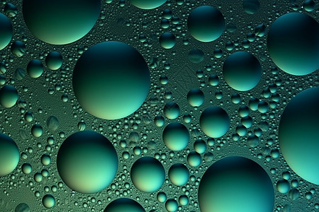 抽象气泡绿色背景背景图片