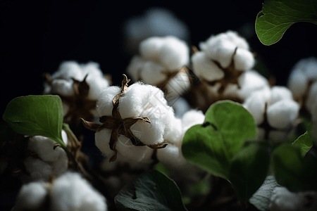 农作物白色棉花图片