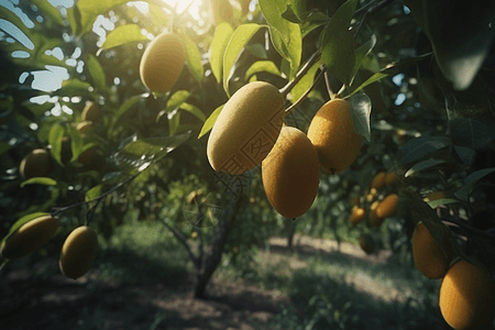 树上的芒果图片