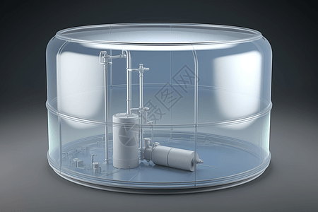 现代化3D储氢罐图片