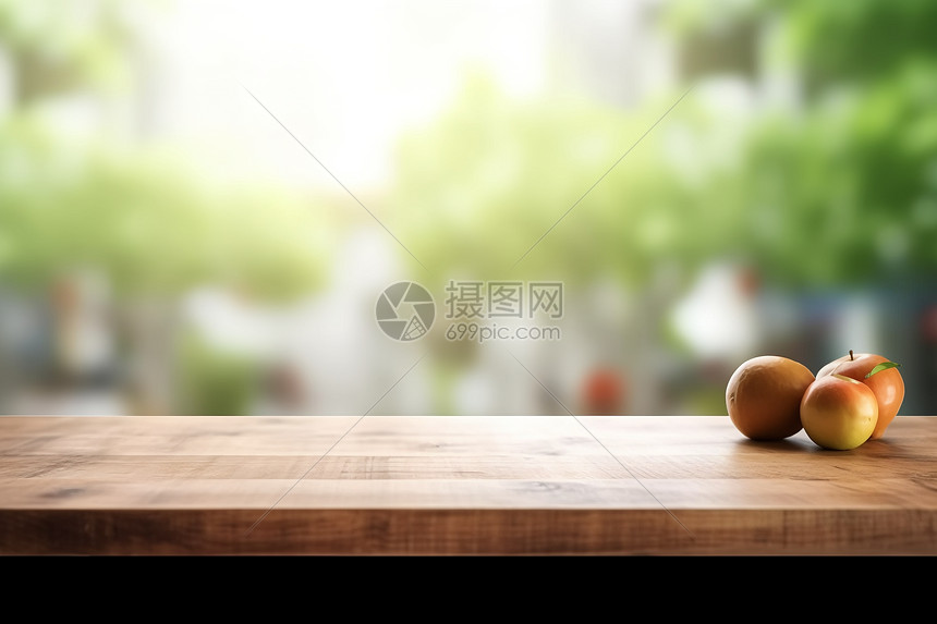 木桌展示台图片