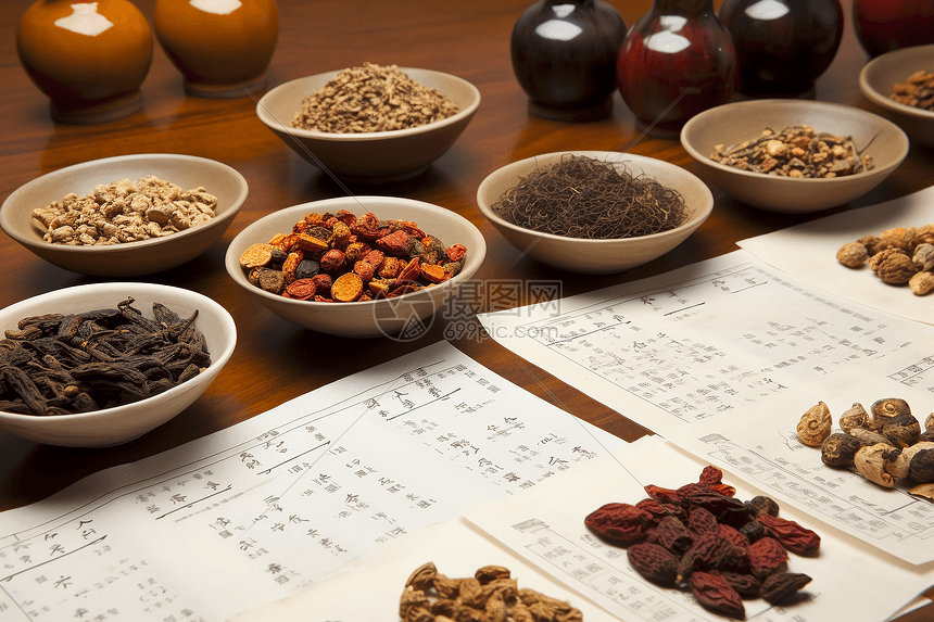 药馆里的不同分类的中草药高清图片下载-正版图片600149597-摄图网