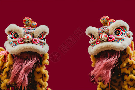 中国新年舞狮高清图片下载-正版图片600149849-摄图网