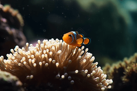 海底小丑鱼图片