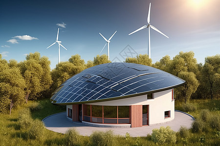 可持续新能源设备概念图图片