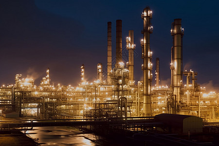 天然气工业炼油厂图片