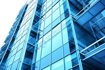 蓝玻璃高层企业大厦图片图片