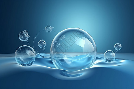 分子内液体气泡水背景背景图片