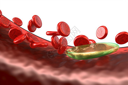 血管里的胆固醇展示设计图片