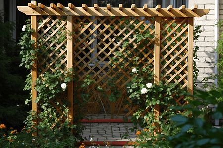 花园实用的格子背景图片