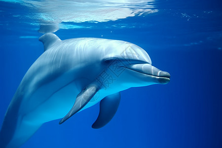 海豚在水族馆内游泳图片