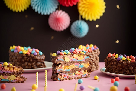 多层生日蛋糕巧克力多层蛋糕背景