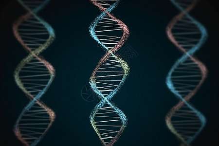真实的螺旋DNA表示图片