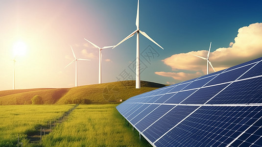 生态动力绿色新能源图片背景图片