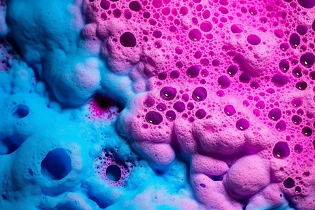 抽象蓝紫色气泡混合背景图片