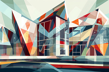色彩丰富的艺术馆建筑图片