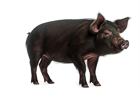 黑色的小猪背景图片