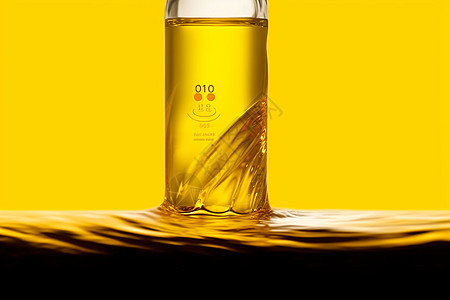 可食用的黄色植物油设计图片