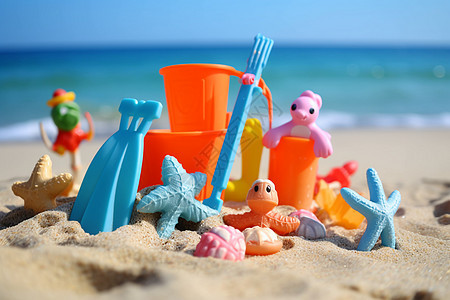 儿童沙滩塑料玩具图图片