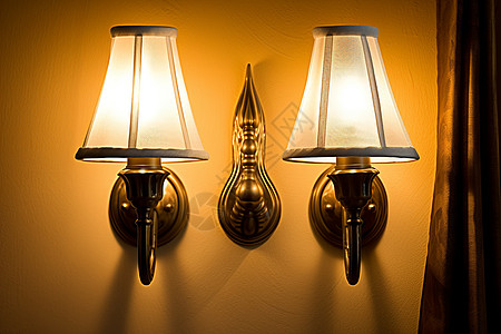 两个经典壁灯，高清图片
