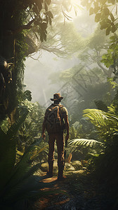 丛林中的冒险家图片图片