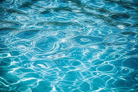 游泳池中的水波纹图片