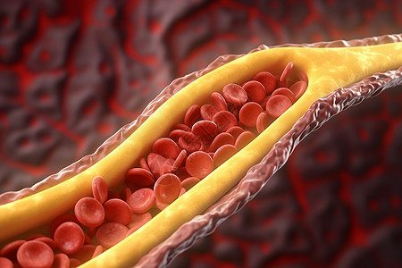 动脉中的胆固醇斑块效果图高清图片