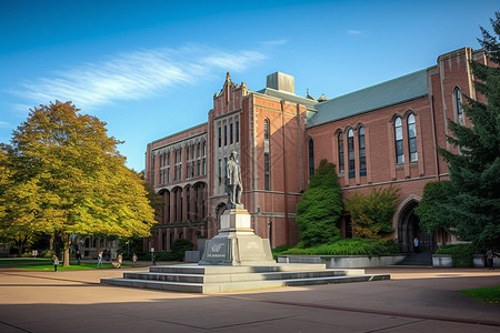 西雅图华盛顿大学校园图片