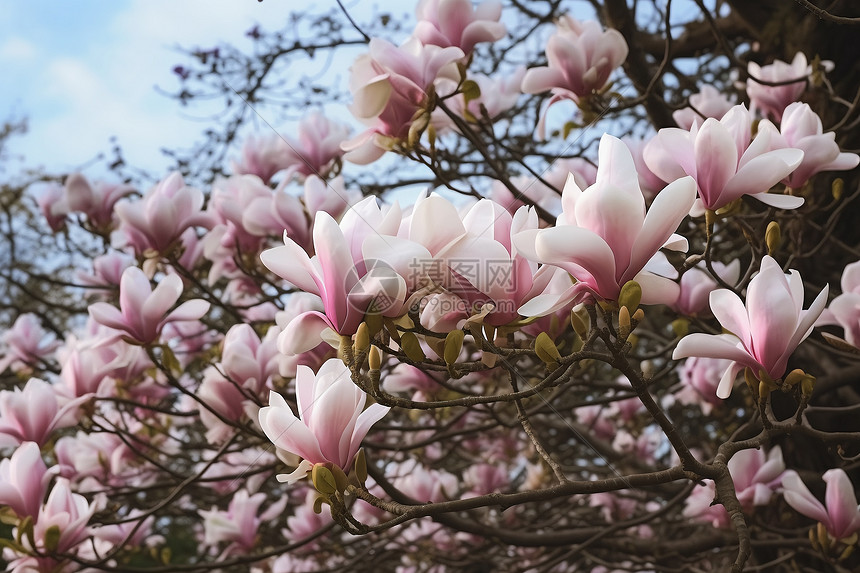 玉兰花树图片