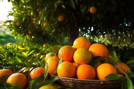 新鲜美味的橙子图片