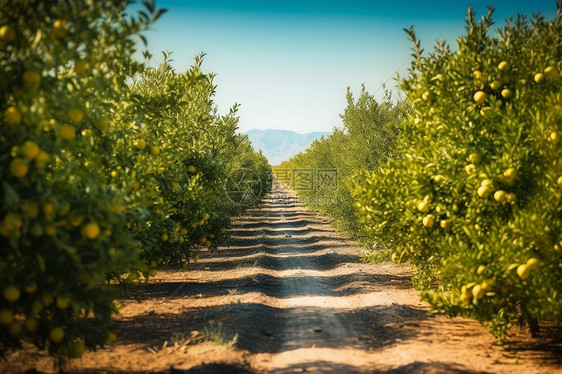 柠檬树种植园图片