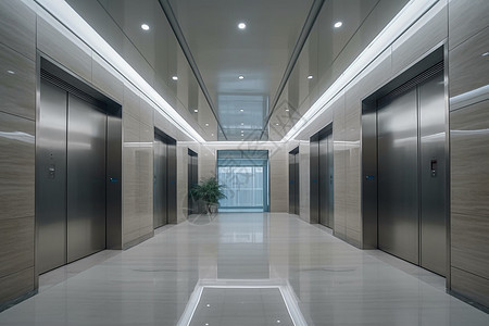 现代电梯间图片