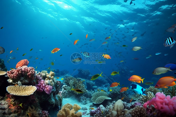 珊瑚礁和鱼类图片